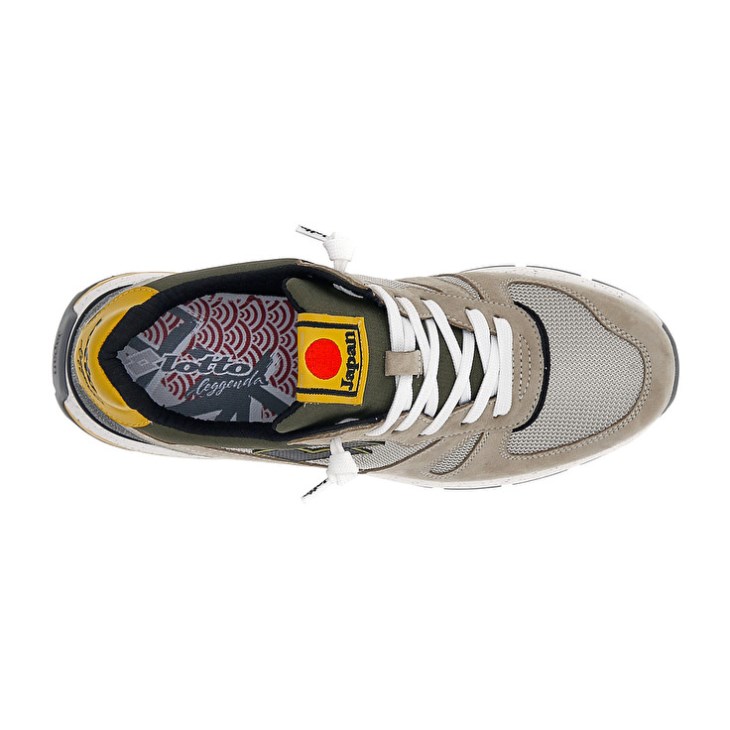 Zapatillas Lotto Tokyo Shibuya Hombre Beige Verde Oliva | KJ932163F2