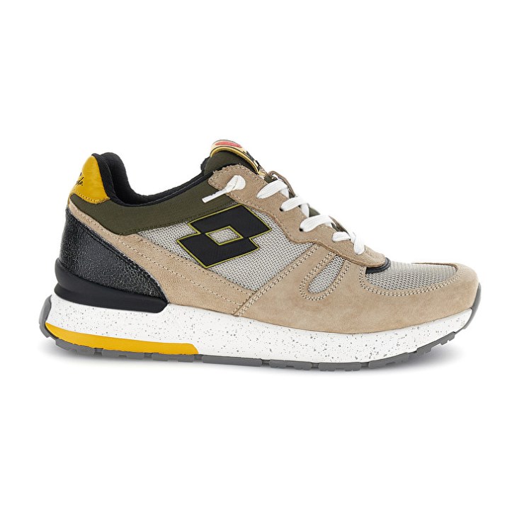 Zapatillas Lotto Tokyo Shibuya Hombre Beige Verde Oliva | KJ932163F2