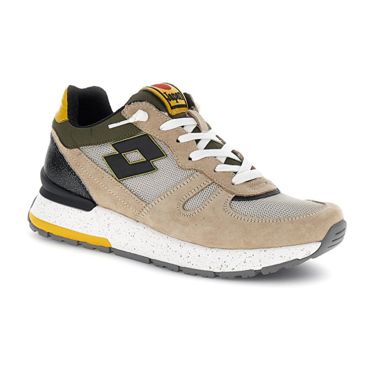 Zapatillas Lotto Tokyo Shibuya Hombre Beige Verde Oliva | KJ932163F2