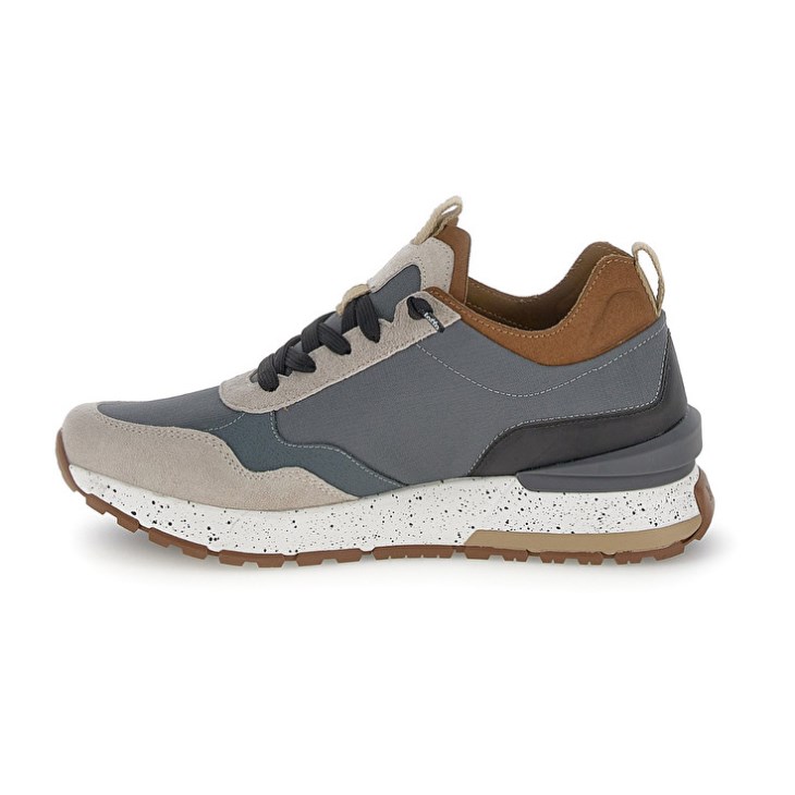 Zapatillas Lotto Tokyo Shibuya Hombre Beige Negras Gris Oscuro | ZF098689T8