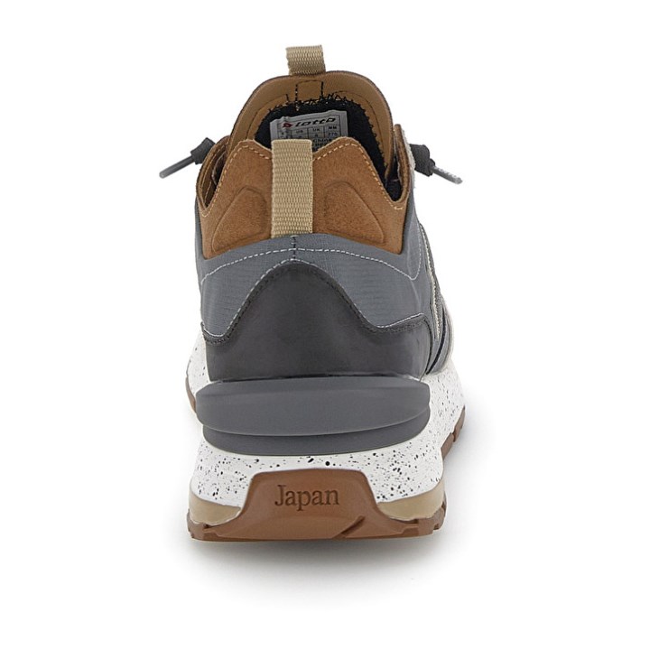 Zapatillas Lotto Tokyo Shibuya Hombre Beige Negras Gris Oscuro | ZF098689T8