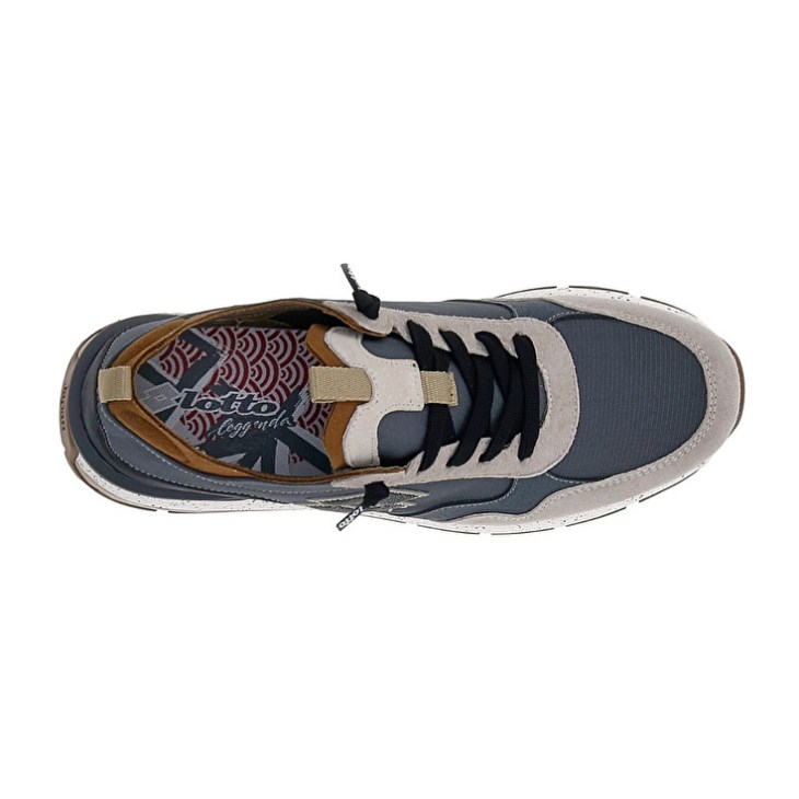Zapatillas Lotto Tokyo Shibuya Hombre Beige Negras Gris Oscuro | ZF098689T8