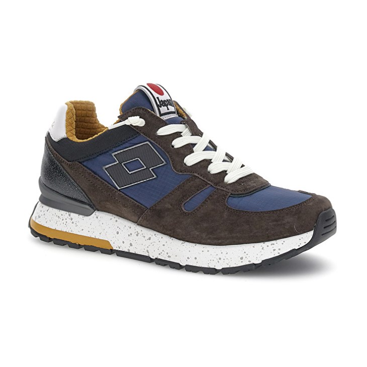 Zapatillas Lotto Tokyo Shibuya Hombre Verde Oliva Azules | MX441294E3