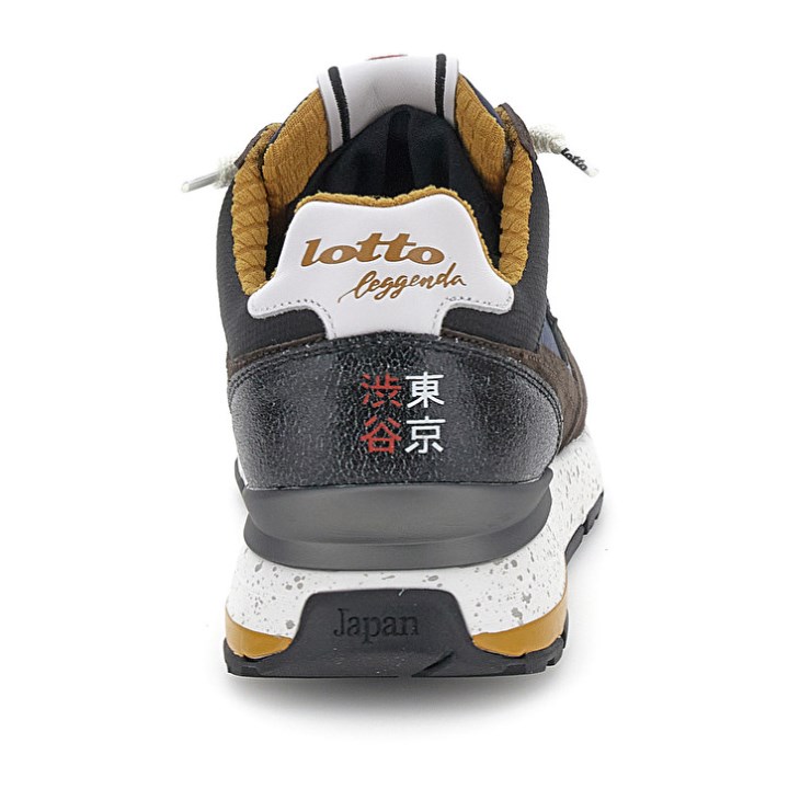 Zapatillas Lotto Tokyo Shibuya Hombre Verde Oliva Azules | MX441294E3