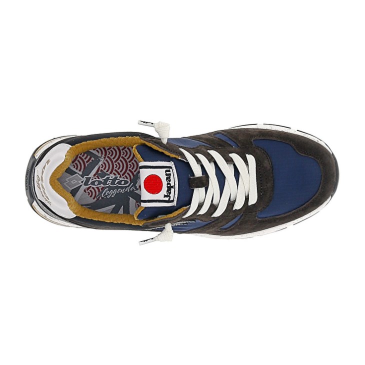 Zapatillas Lotto Tokyo Shibuya Hombre Verde Oliva Azules | MX441294E3