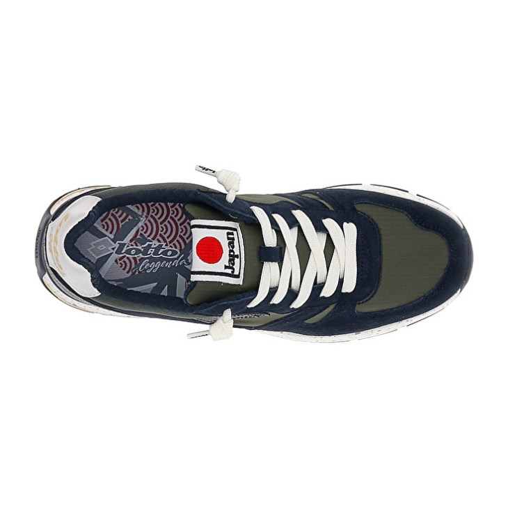 Zapatillas Lotto Tokyo Shibuya Hombre Verde Oliva Azul Marino Azules | YK016621U2