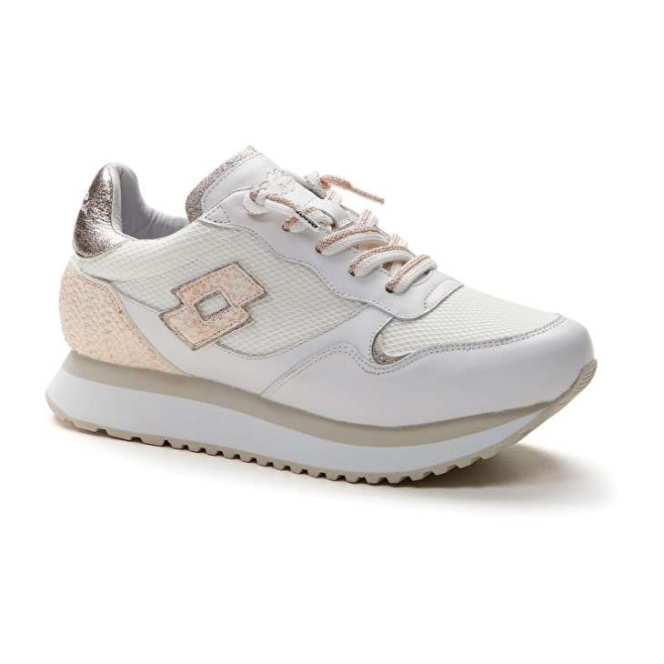 Zapatillas Lotto Tokyo Wedge II Fish W Mujer Blancas | VU152455E2