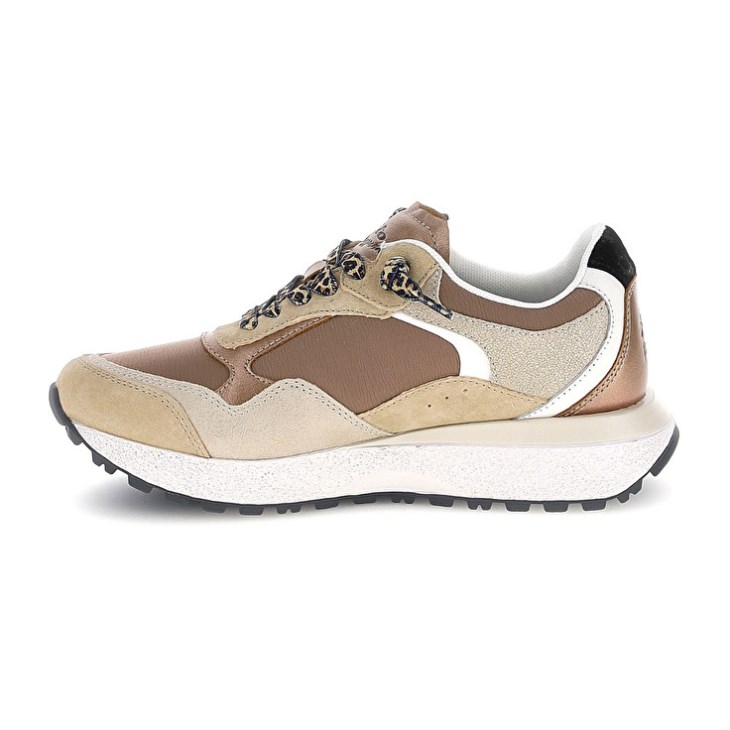 Zapatillas Lotto Tokyo Wedge Leo Lace W Mujer Beige | KL219601G4