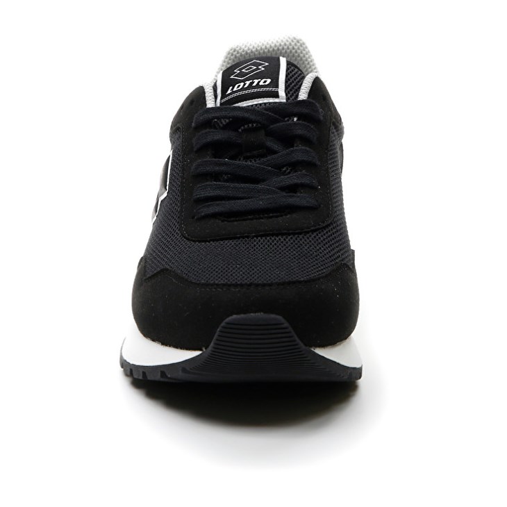 Zapatillas Lotto Trainer 2000 AMF Hombre Negras Blancas | WK815151A7