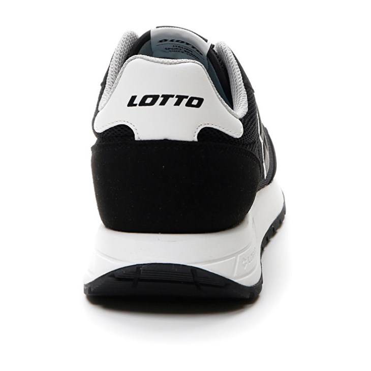 Zapatillas Lotto Trainer 2000 AMF Hombre Negras Blancas | WK815151A7