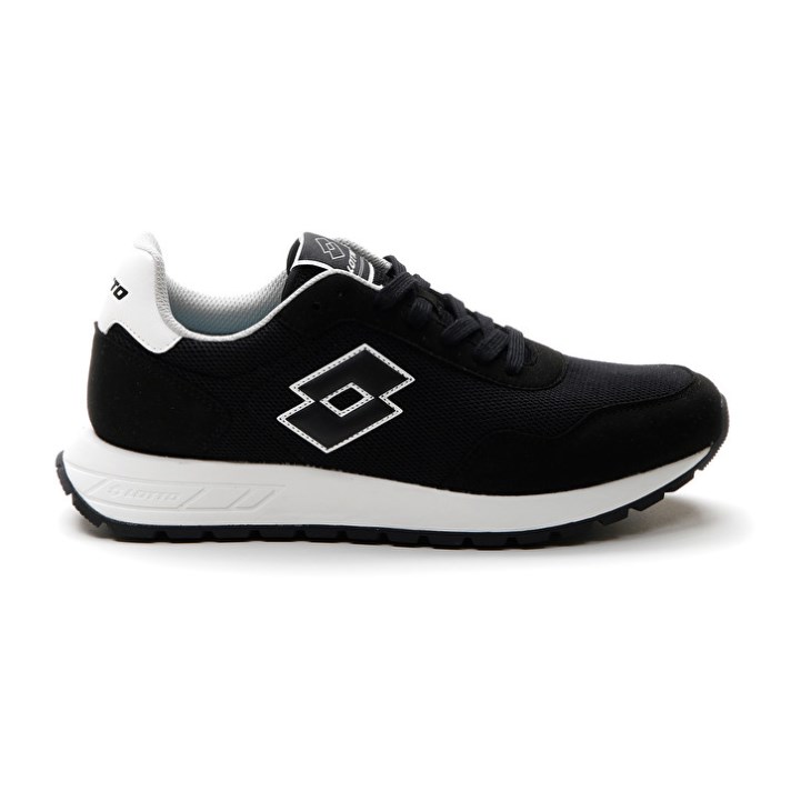 Zapatillas Lotto Trainer 2000 AMF Hombre Negras Blancas | WK815151A7
