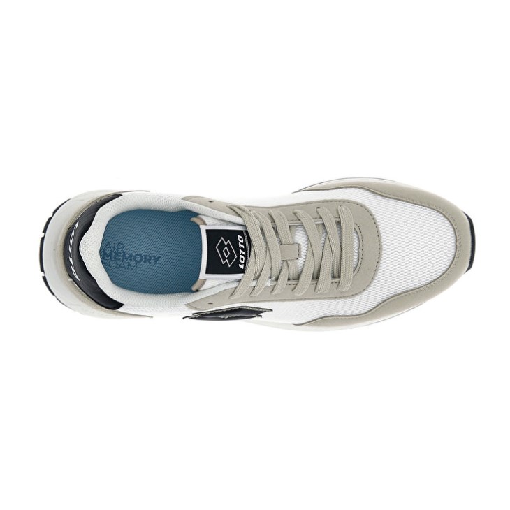 Zapatillas Lotto Trainer 2000 AMF Hombre Blancas Negras | RH936083Z8