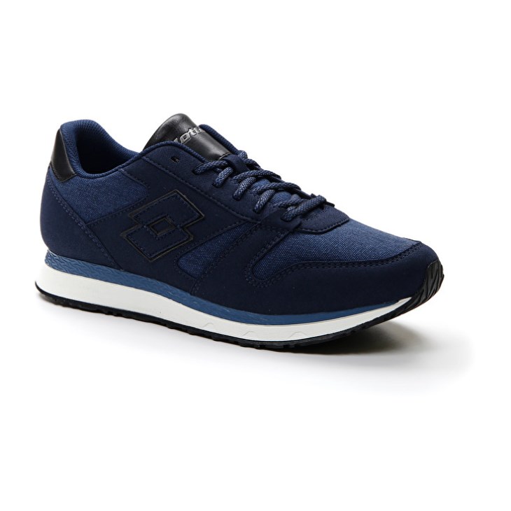 Zapatillas Lotto Trainer AMF XIX CVS Hombre Azules Negras | NO530863E6