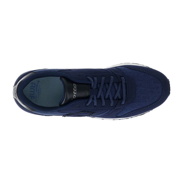 Zapatillas Lotto Trainer AMF XIX CVS Hombre Azules Negras | NO530863E6