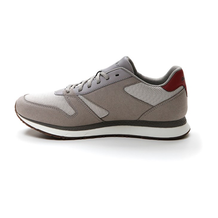 Zapatillas Lotto Trainer AMF XIX MSH Hombre Gris Gris Rojas | AM864676I2