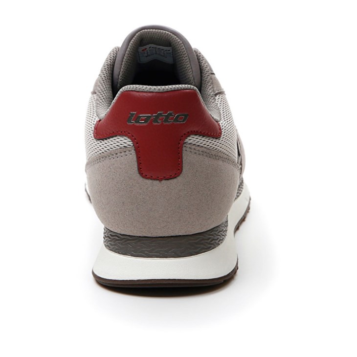 Zapatillas Lotto Trainer AMF XIX MSH Hombre Gris Gris Rojas | AM864676I2