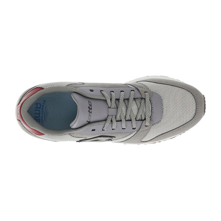 Zapatillas Lotto Trainer AMF XIX MSH Hombre Gris Gris Rojas | AM864676I2