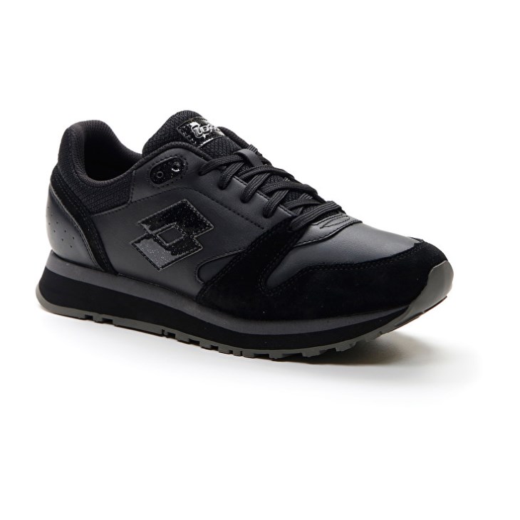 Zapatillas Lotto Trainer Wedge III W Mujer Negras | DM196709Q6