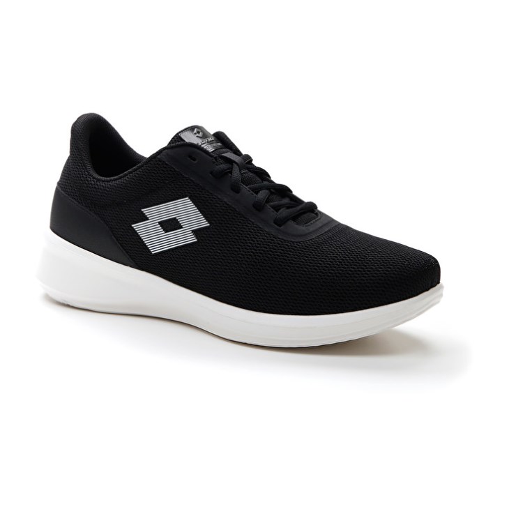 Zapatillas Lotto Verso AMF 1 Hombre Negras Blancas | NE817321G6