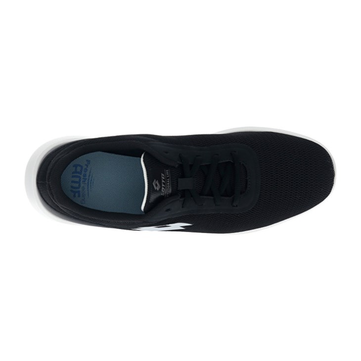 Zapatillas Lotto Verso AMF 1 Hombre Negras Blancas | NE817321G6