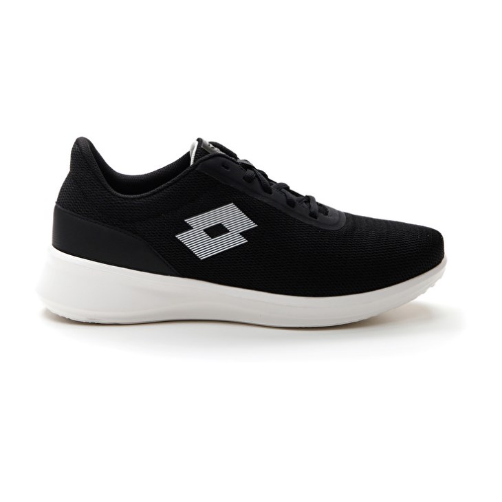 Zapatillas Lotto Verso AMF 1 Hombre Negras Blancas | NE817321G6