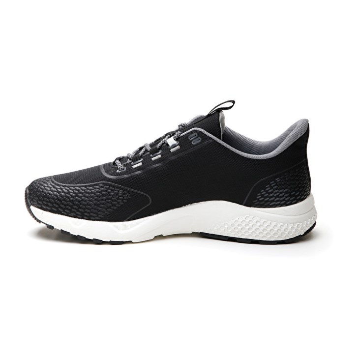 Zapatillas Running Lotto Kibra AMF II Hombre Negras Blancas | AU614471K3
