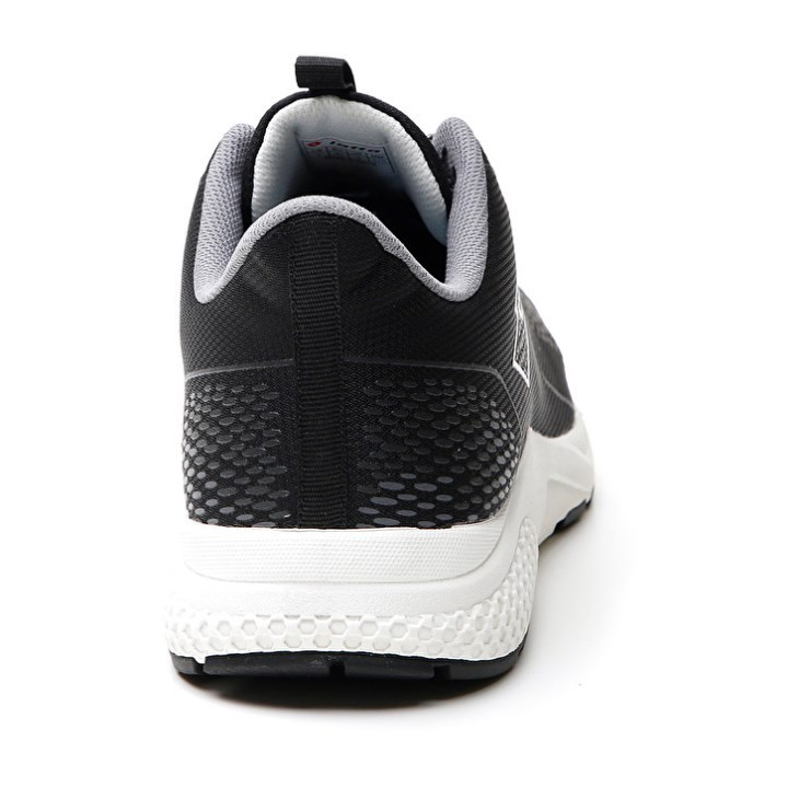 Zapatillas Running Lotto Kibra AMF II Hombre Negras Blancas | AU614471K3