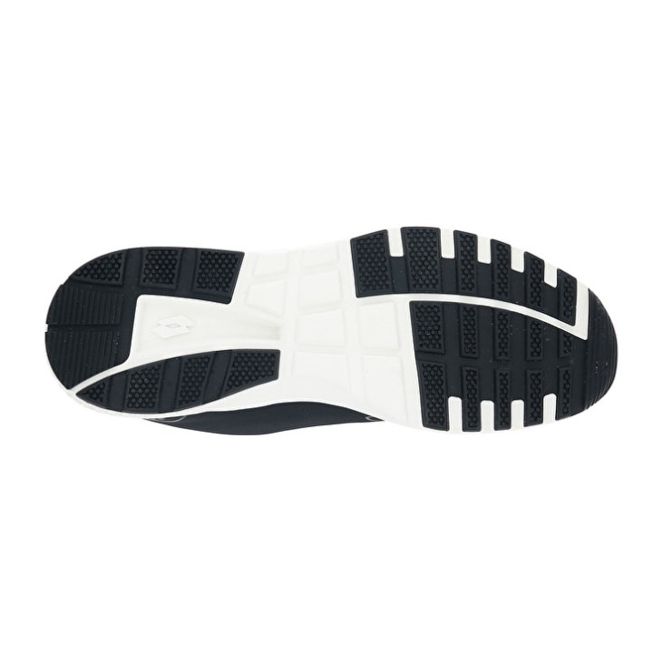 Zapatillas Running Lotto Kibra AMF II Hombre Negras Blancas | AU614471K3