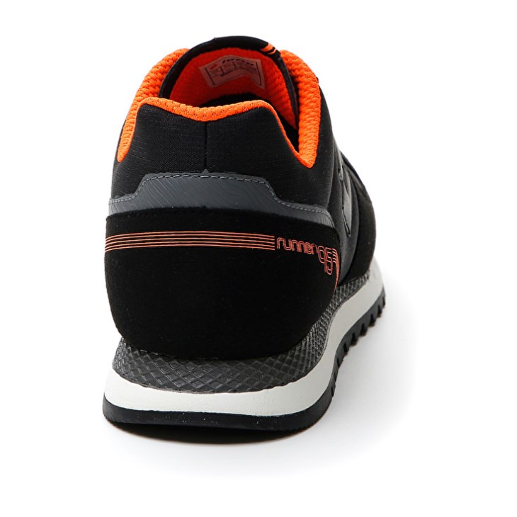 Zapatillas Running Lotto Runner '95 AMF Hombre Negras Gris | UR869456B3