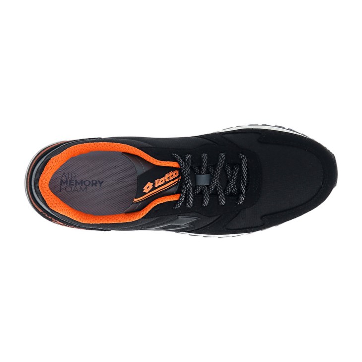 Zapatillas Running Lotto Runner '95 AMF Hombre Negras Gris | UR869456B3