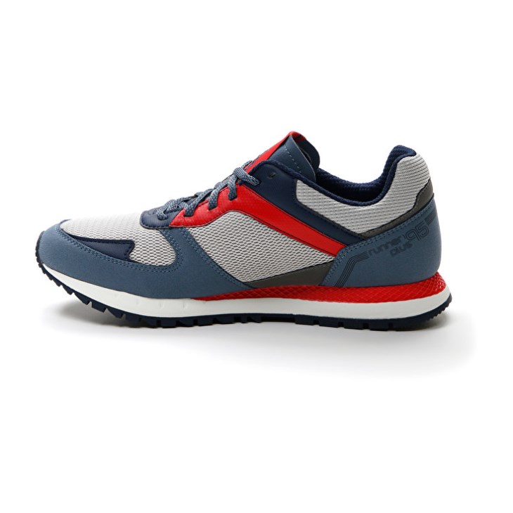 Zapatillas Running Lotto Runner Plus '95 AMF V Hombre Gris Azules Azules | KD810451K2