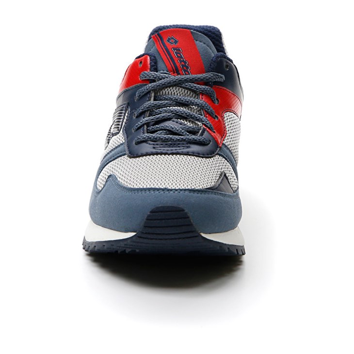 Zapatillas Running Lotto Runner Plus '95 AMF V Hombre Gris Azules Azules | KD810451K2