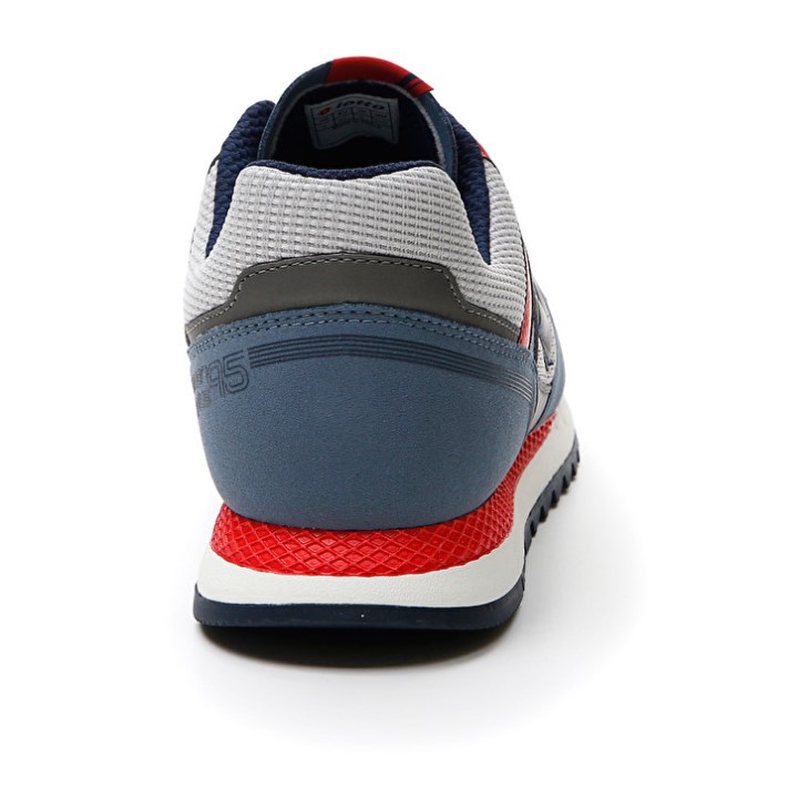Zapatillas Running Lotto Runner Plus '95 AMF V Hombre Gris Azules Azules | KD810451K2
