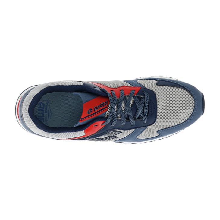 Zapatillas Running Lotto Runner Plus '95 AMF V Hombre Gris Azules Azules | KD810451K2