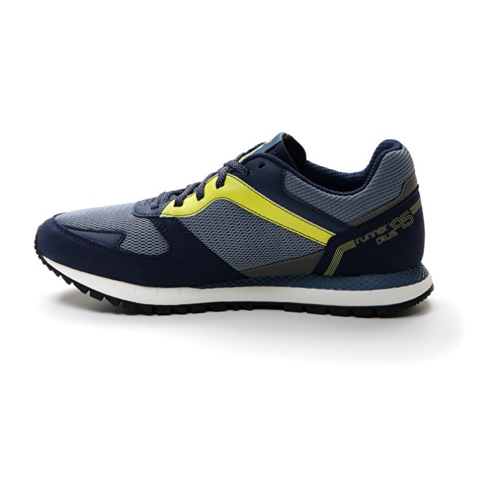 Zapatillas Running Lotto Runner Plus '95 AMF V Hombre Azul Marino Azules Amarillo | AE820852P2