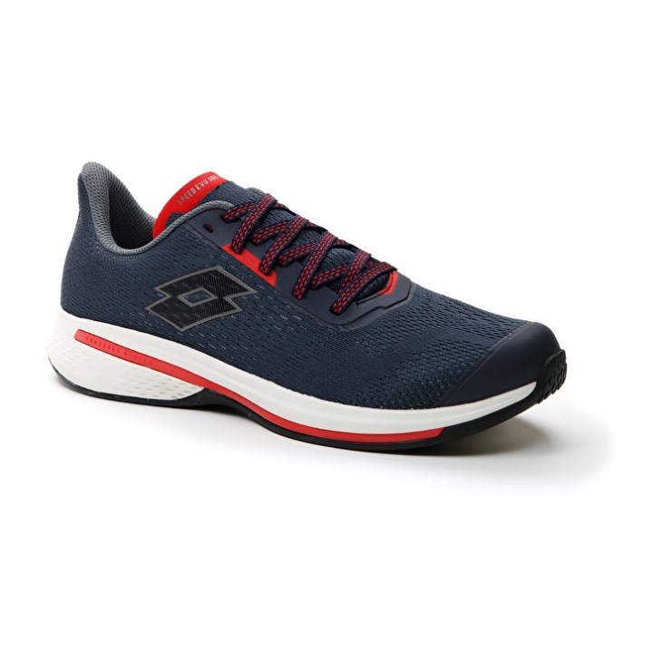 Zapatillas Running Lotto Speedevo 100 Hombre Azules Oscuro Gris | XK923472T3