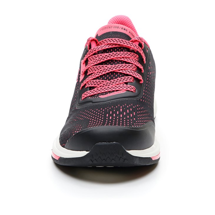 Zapatillas Running Lotto Speedevo 100 W Mujer Negras Coral | HS758545A6