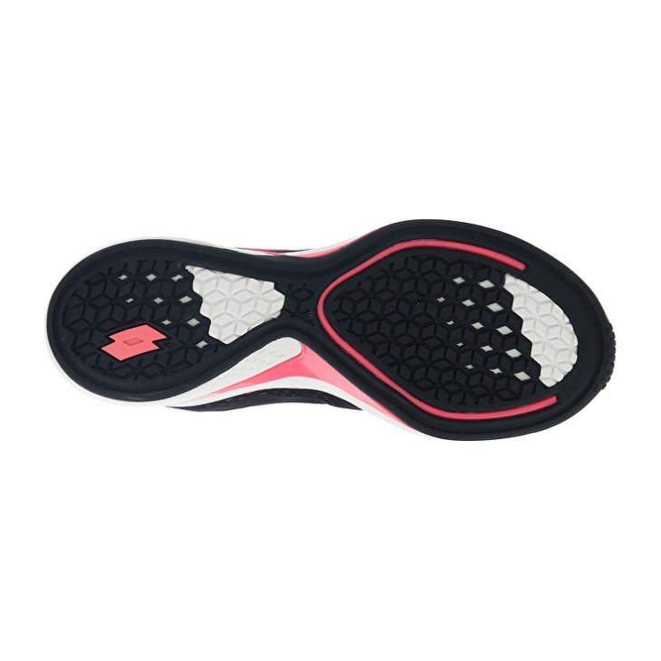 Zapatillas Running Lotto Speedevo 100 W Mujer Negras Coral | HS758545A6