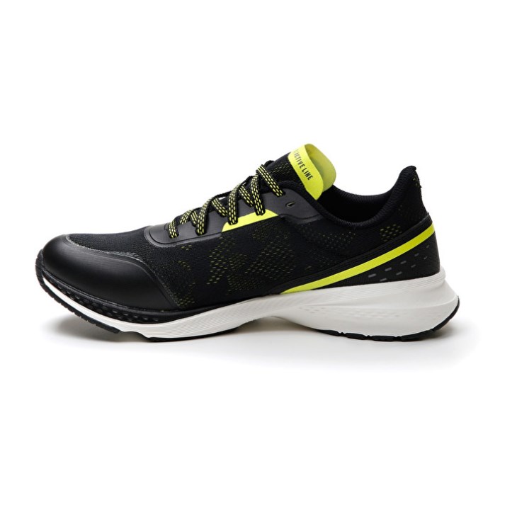 Zapatillas Running Lotto Speedevo 500 III Hombre Negras Amarillo | IV407350K1