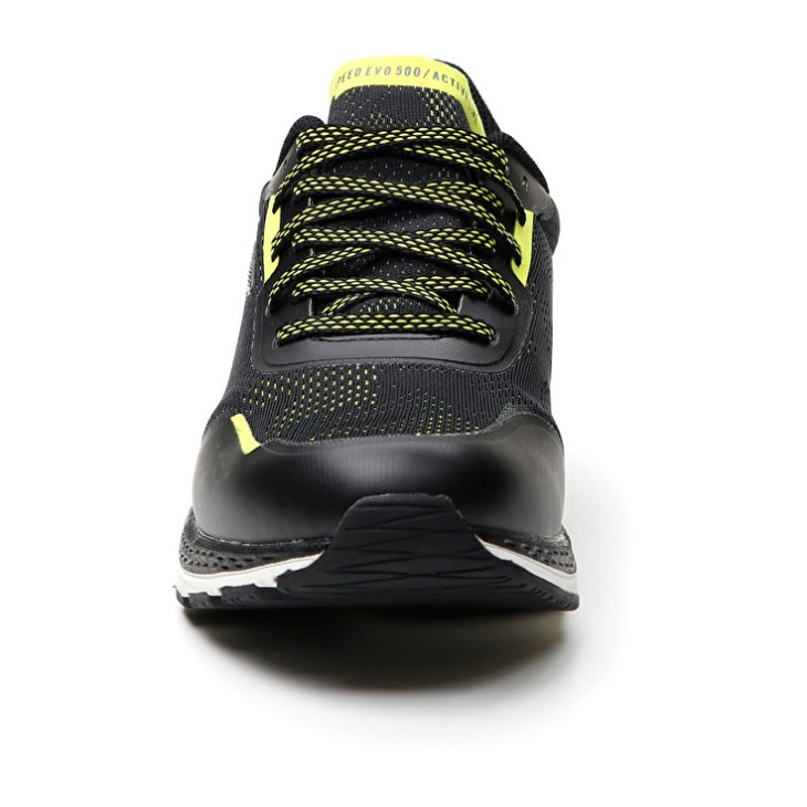 Zapatillas Running Lotto Speedevo 500 III Hombre Negras Amarillo | IV407350K1
