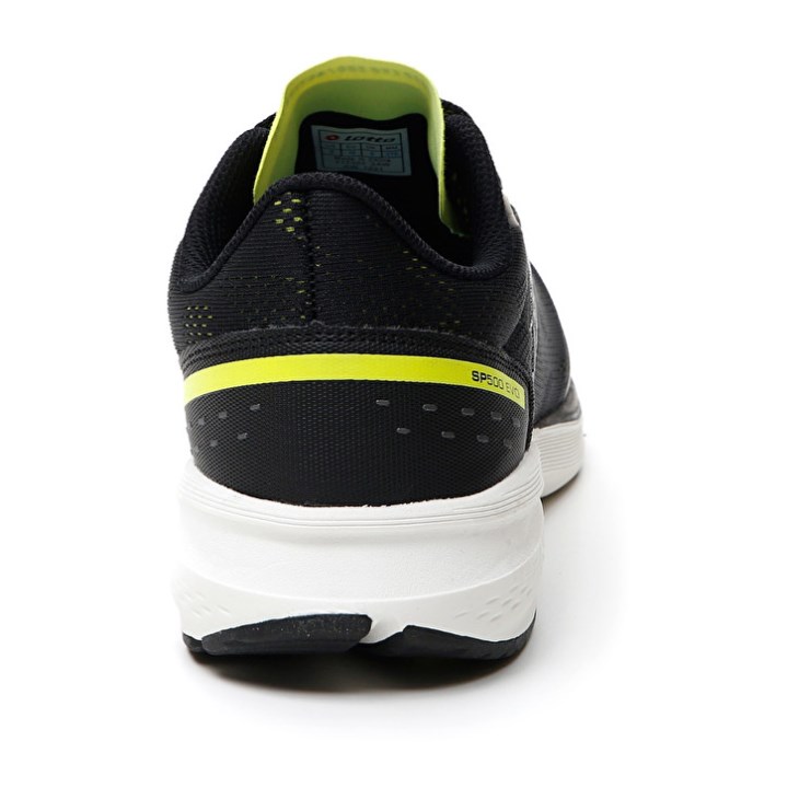 Zapatillas Running Lotto Speedevo 500 III Hombre Negras Amarillo | IV407350K1