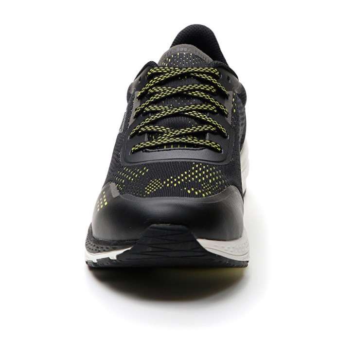 Zapatillas Running Lotto Speedevo 500 IV Hombre Negras Amarillo | JO136873P5