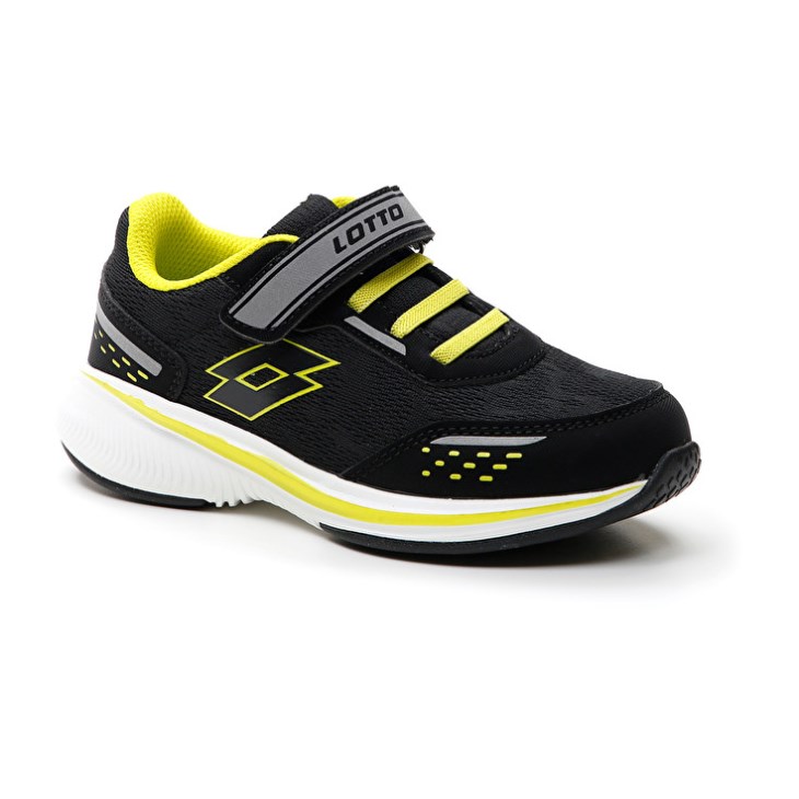 Zapatillas Running Lotto Speedevo 600 AMF CL S Niños Negras Gris Verde | WS144394P4