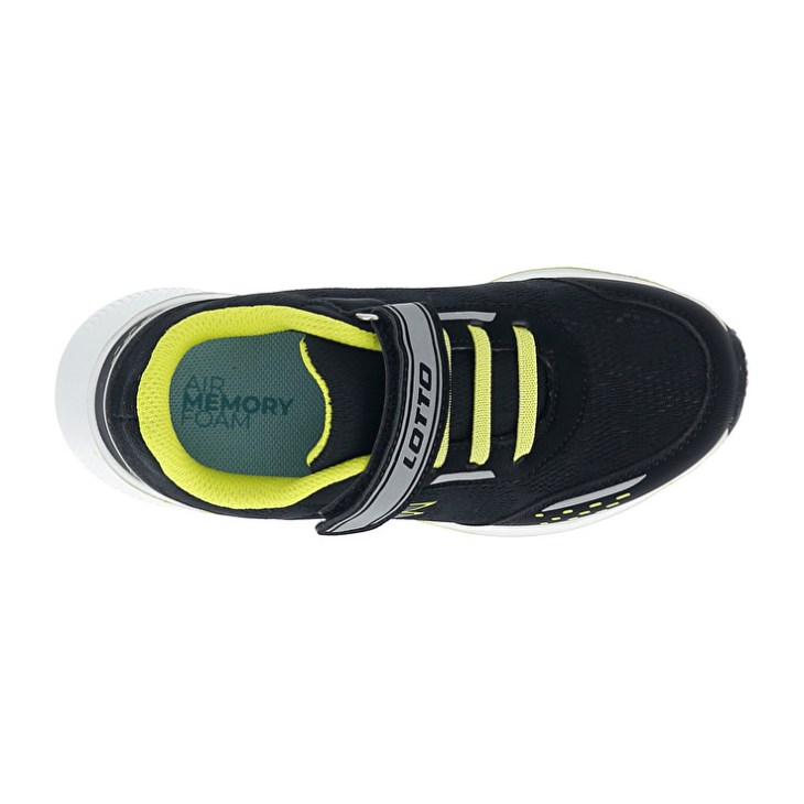 Zapatillas Running Lotto Speedevo 600 AMF CL S Niños Negras Gris Verde | WS144394P4