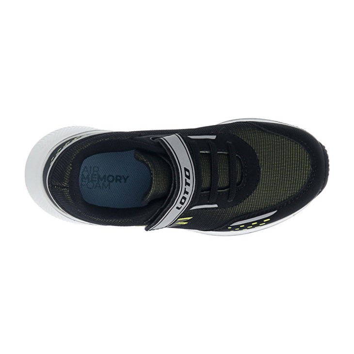 Zapatillas Running Lotto Speedevo 600 AMF II CL S Niños Negras Verde | AN908000J0
