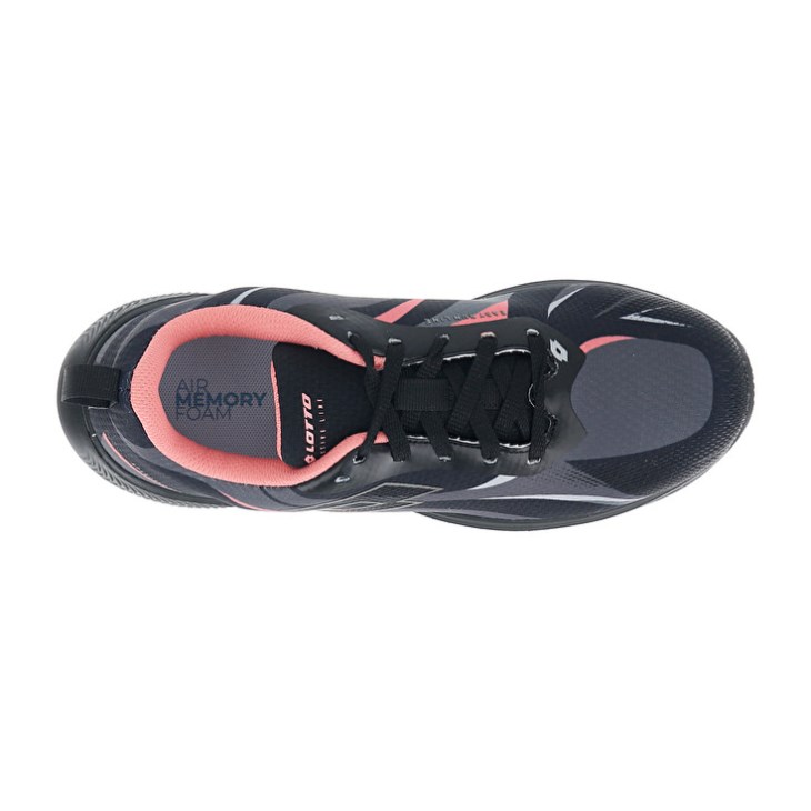 Zapatillas Running Lotto Speedevo 600 III W Mujer Negras Coral | XX246334B1