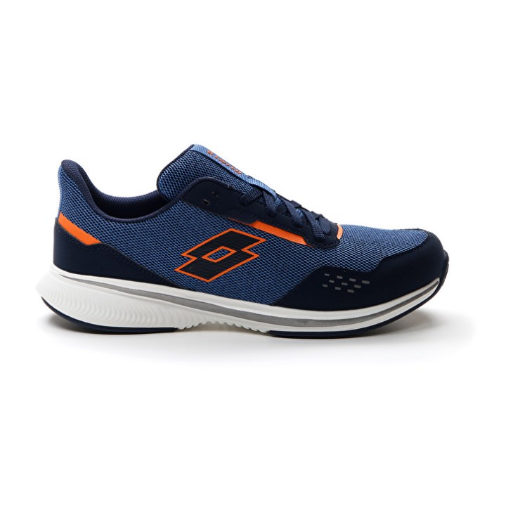 Zapatillas Running Lotto Speedevo 600 II Hombre Azules Naranjas | XO167916H8