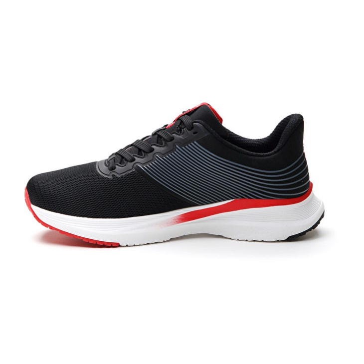 Zapatillas Running Lotto Speedevo 700 Hombre Negras Rojas | IQ899129V1