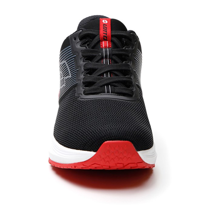 Zapatillas Running Lotto Speedevo 700 Hombre Negras Rojas | IQ899129V1