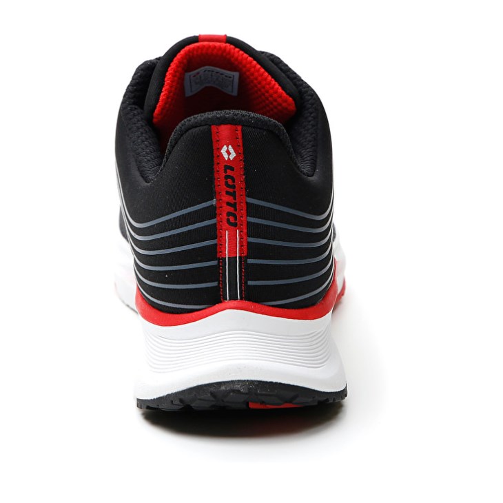 Zapatillas Running Lotto Speedevo 700 Hombre Negras Rojas | IQ899129V1